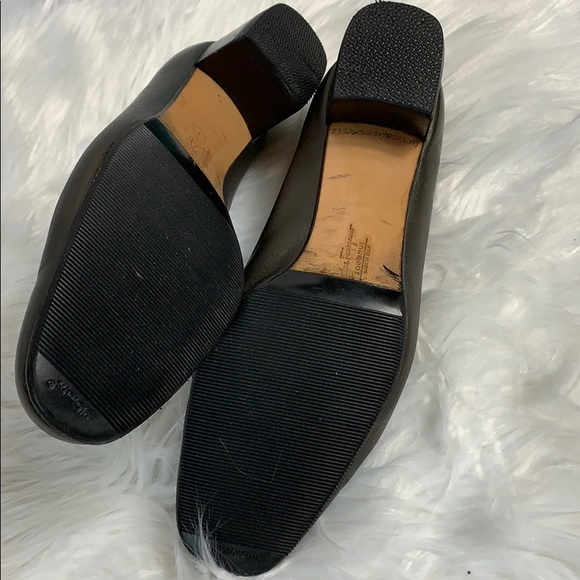 Vintage Salvatore Ferragamo Metallic Slip on Block heels Womens size 8.5 Pumps - Picture 3 of 7